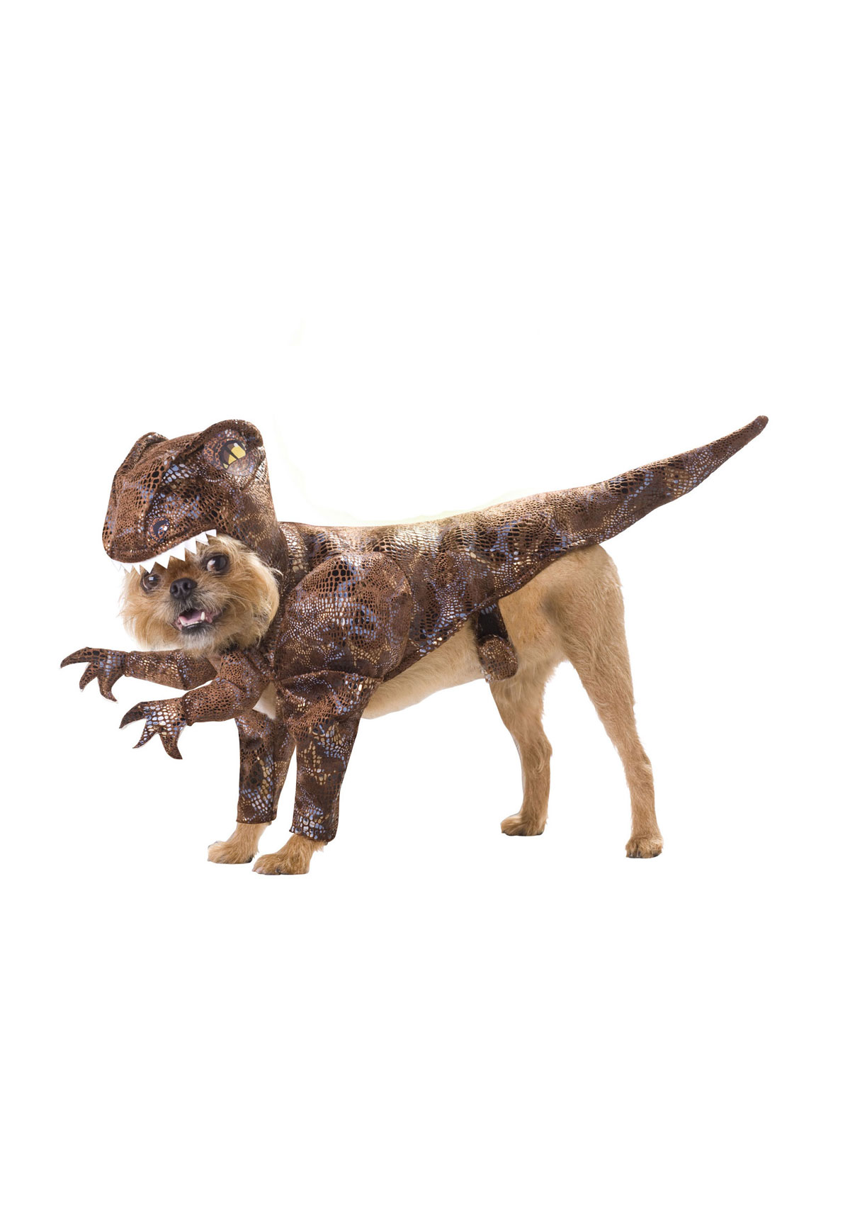 Animal Planet Raptor Dog Costume - Tan/Brown