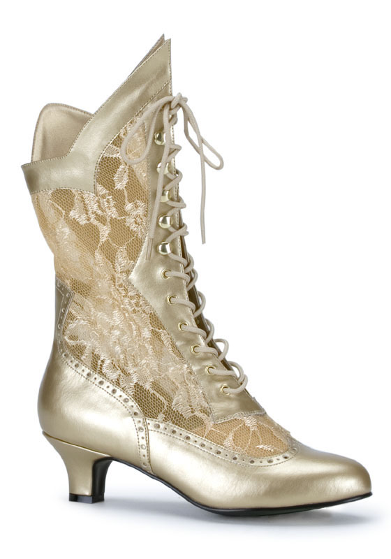 Funtasma Women's 2 Inch Heel Lace Victorian Ankle Boot