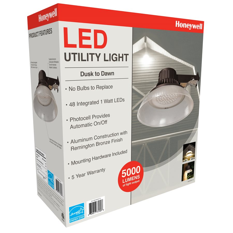 Honeywell Led Barn Light With Plastic Shade 5000 Lumen In Bronze Honeywell Led Barn Light With Plastic Shade 5000 Lumen In Bronze Ma095052 78