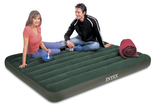 Dh66969e Intex Prestige Downy Airbed Kit With Hand Held Battery Pump Queen Intex Prestige Downy Queen Air Mattress