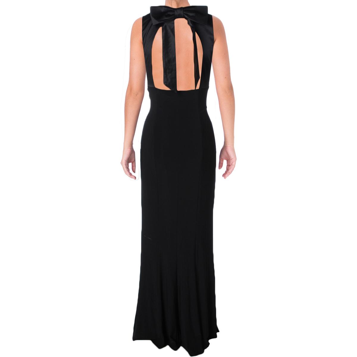 Ralph Lauren Masira Womens Mixed Media Cut Out Evening Dress Ralph Lauren Masira Womens Mixed Media Cut Out Evening Dress 1