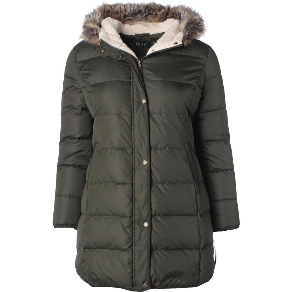 Ralph lauren puffer jacket with faux fur hood Clearance