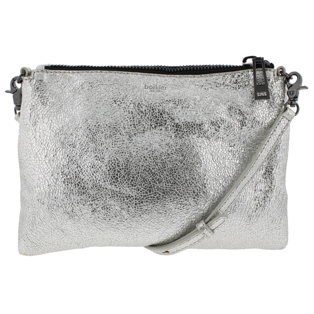 Botkier Womens Metallic Textured Crossbody Handbag