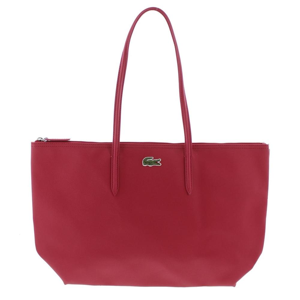 Lacoste Womens Textured Shopper Tote Handbag