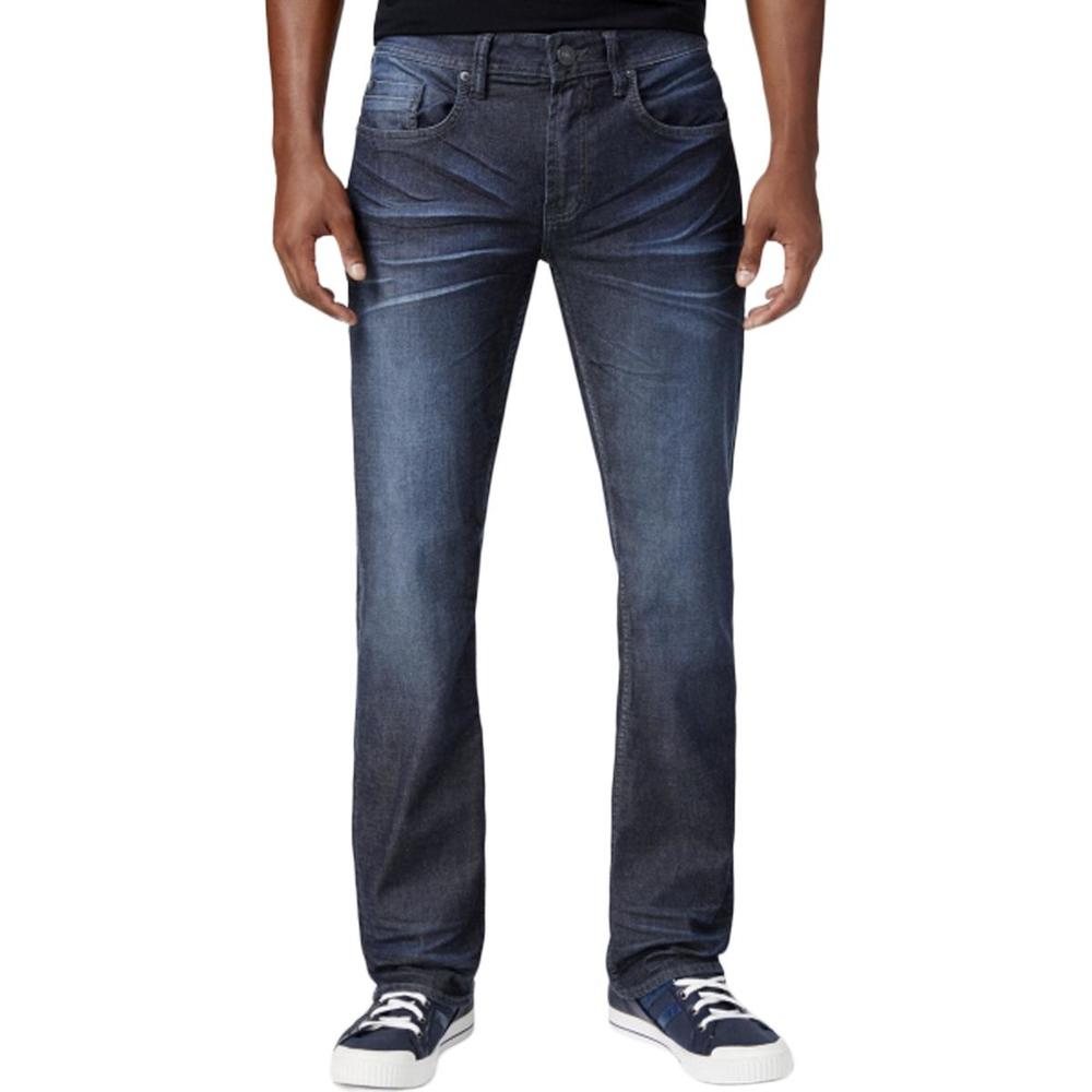 Buffalo David Bitton Six-X Mens Faded Straight Fit Slim Jeans