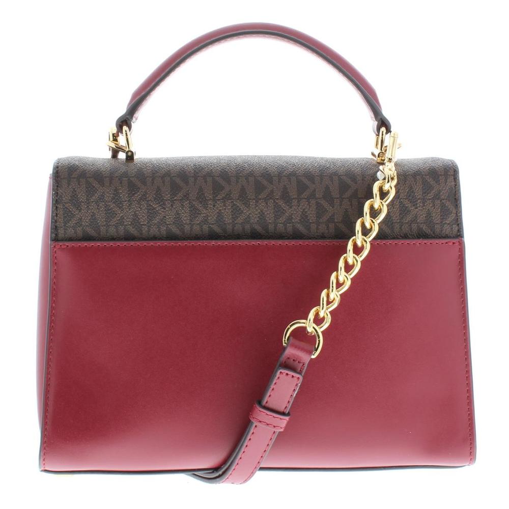 Michael Kors Sloan Womens Leather Logo Satchel Handbag