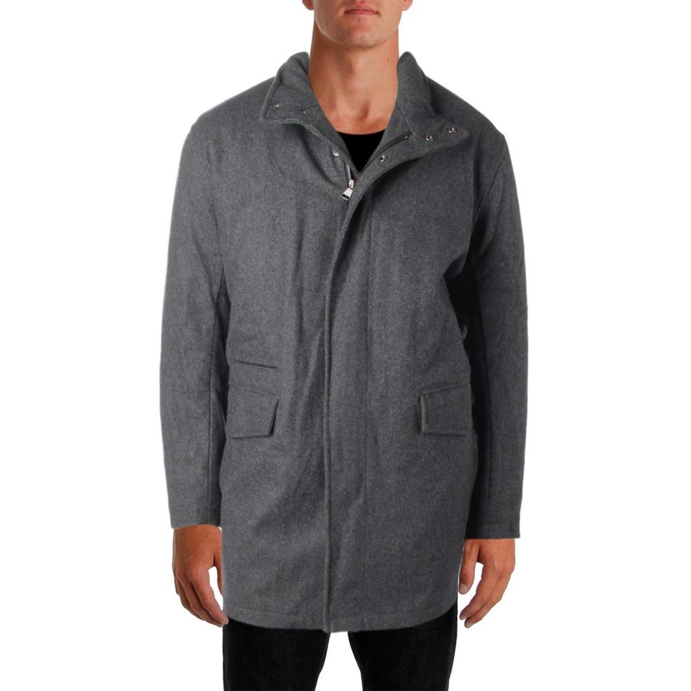 Marc New York by Andrew Marc Mens Winter Wool Blend Car Coat