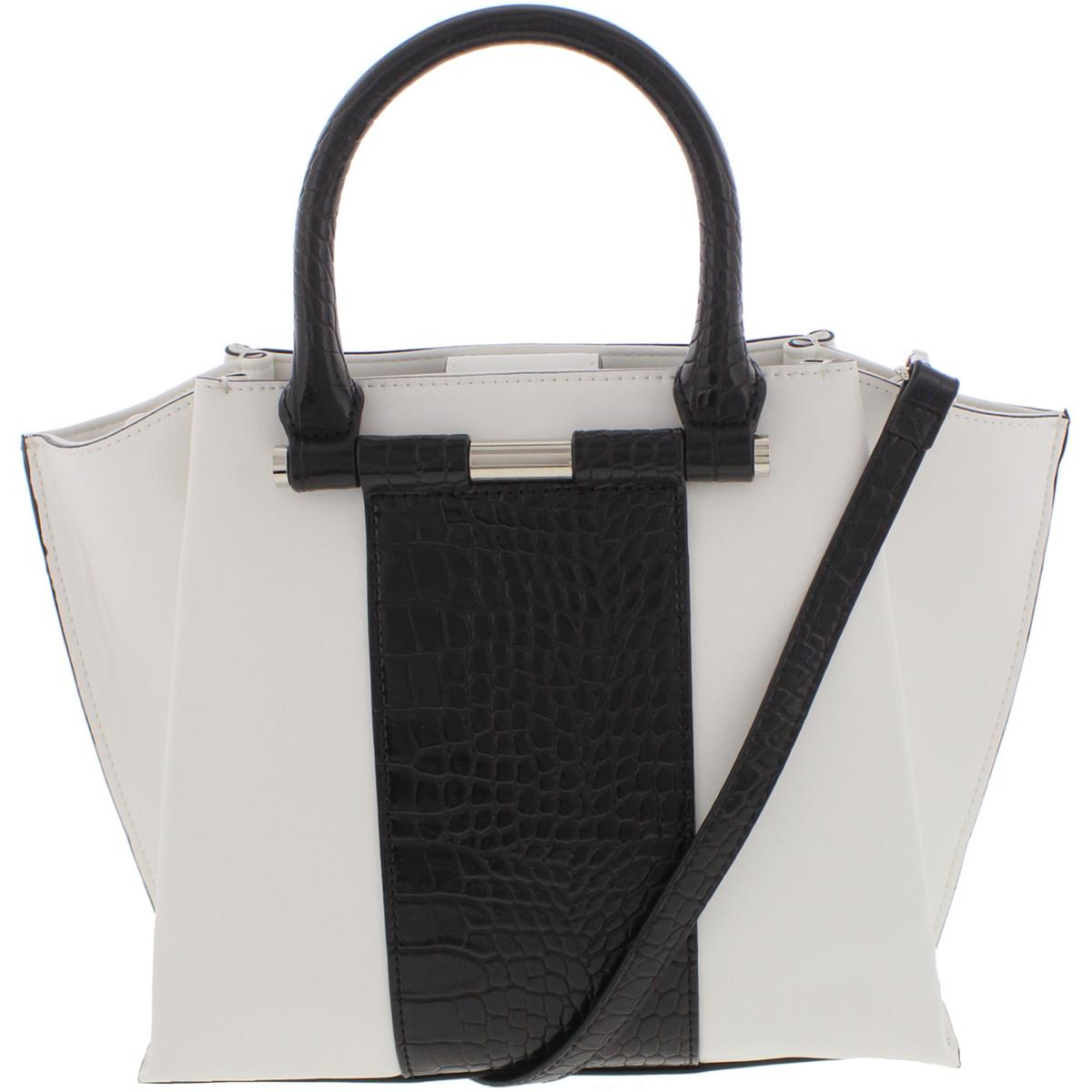 Women S Handbags Purses Sears Nine West Divide And Conquer Womens Faux Leather Colorblock Satchel Handbag