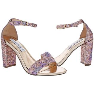 madden steve claire toe metallic glitter womens open heels zoom