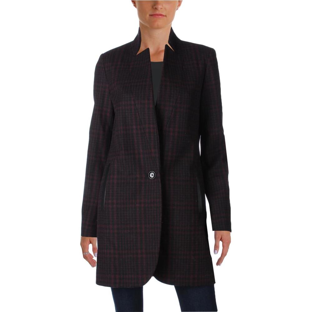 Michael Kors Womens Fall Lightweight Wool Coat
