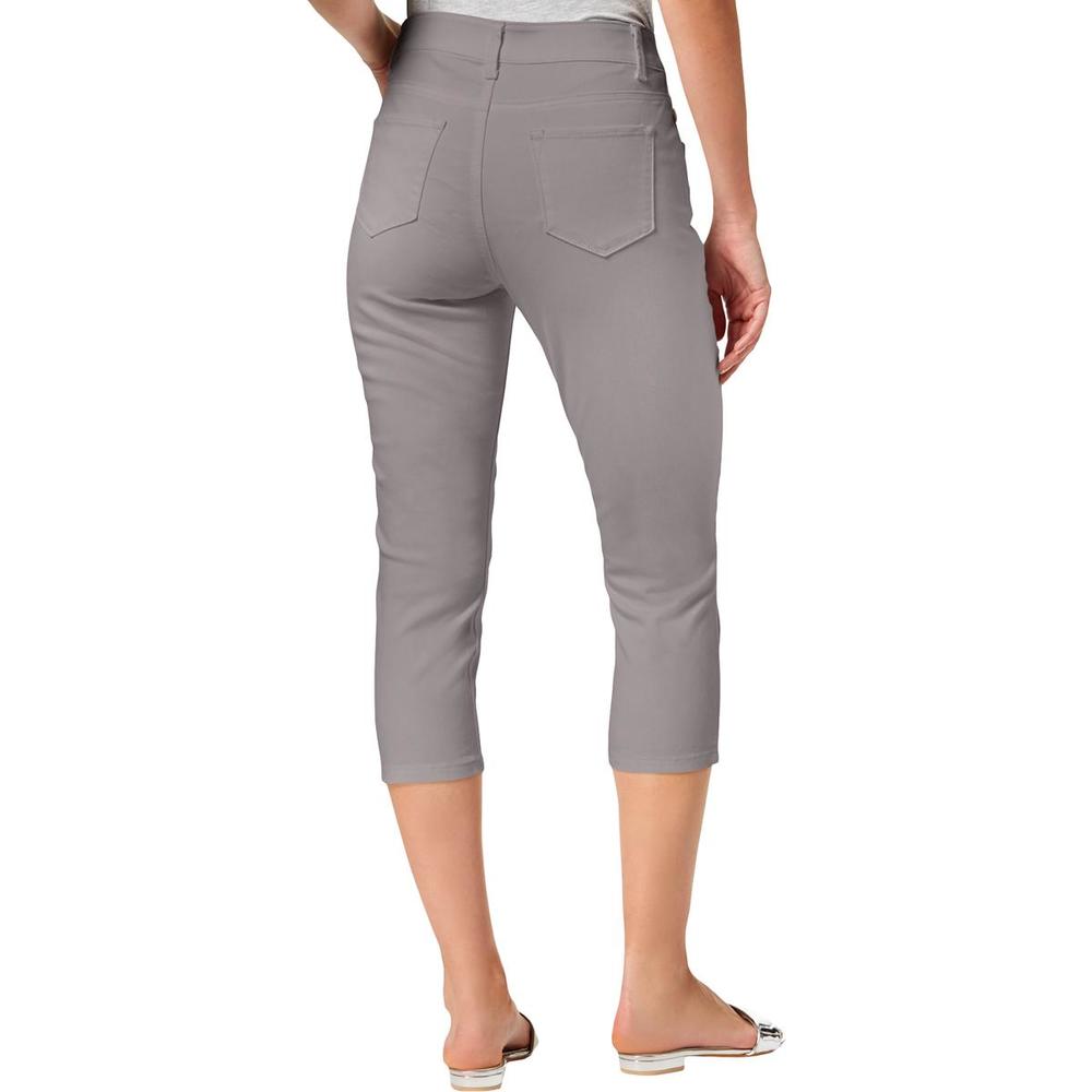 Lee Platinum Label Petites Womens Denim Mid Rise Capri Jeans - Lee platinum label capri