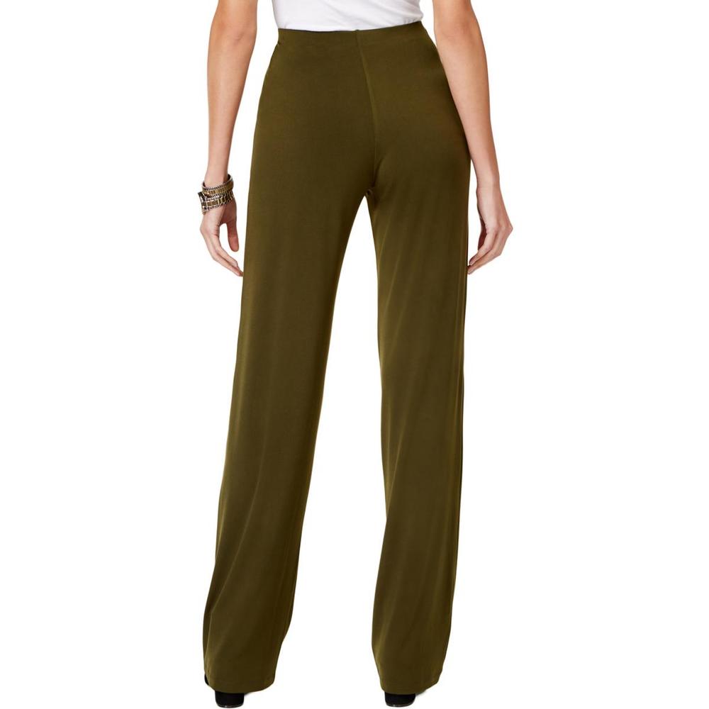 Alfani Womens Wide Leg Knit Dress Pants