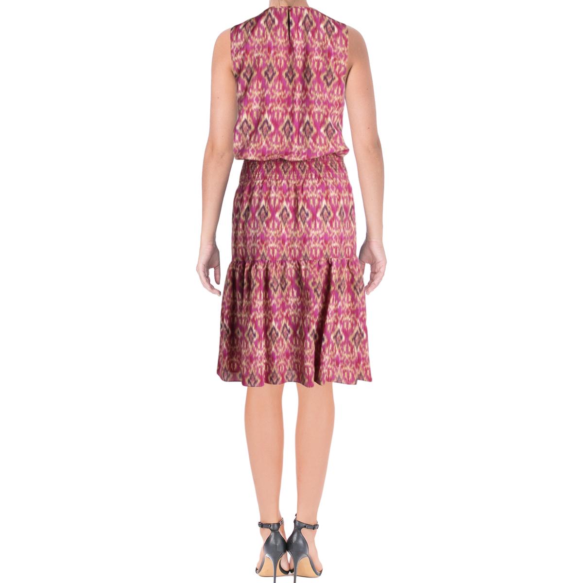 Ralph Lauren Kate Womens Printed Blouson Casual Dress