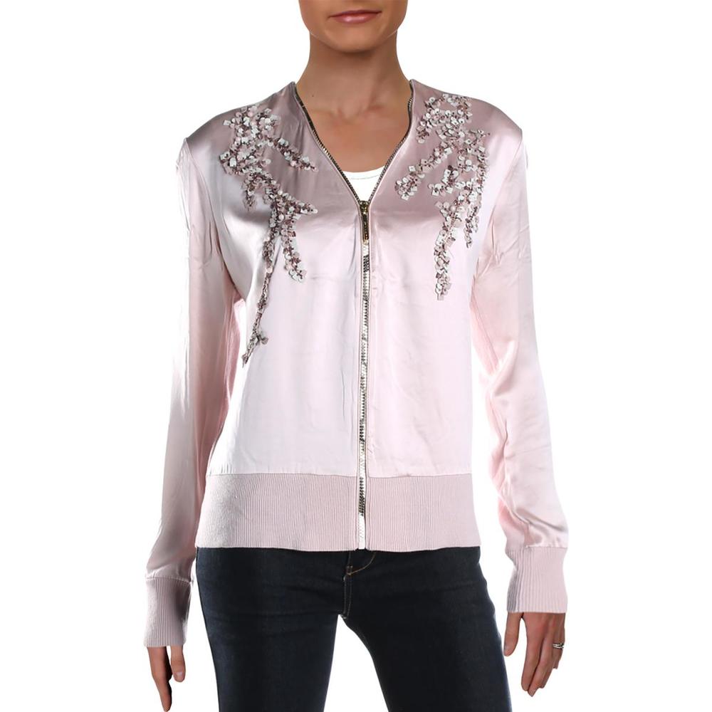 Tahari Preeya Womens Eri Merino Wool Jacket