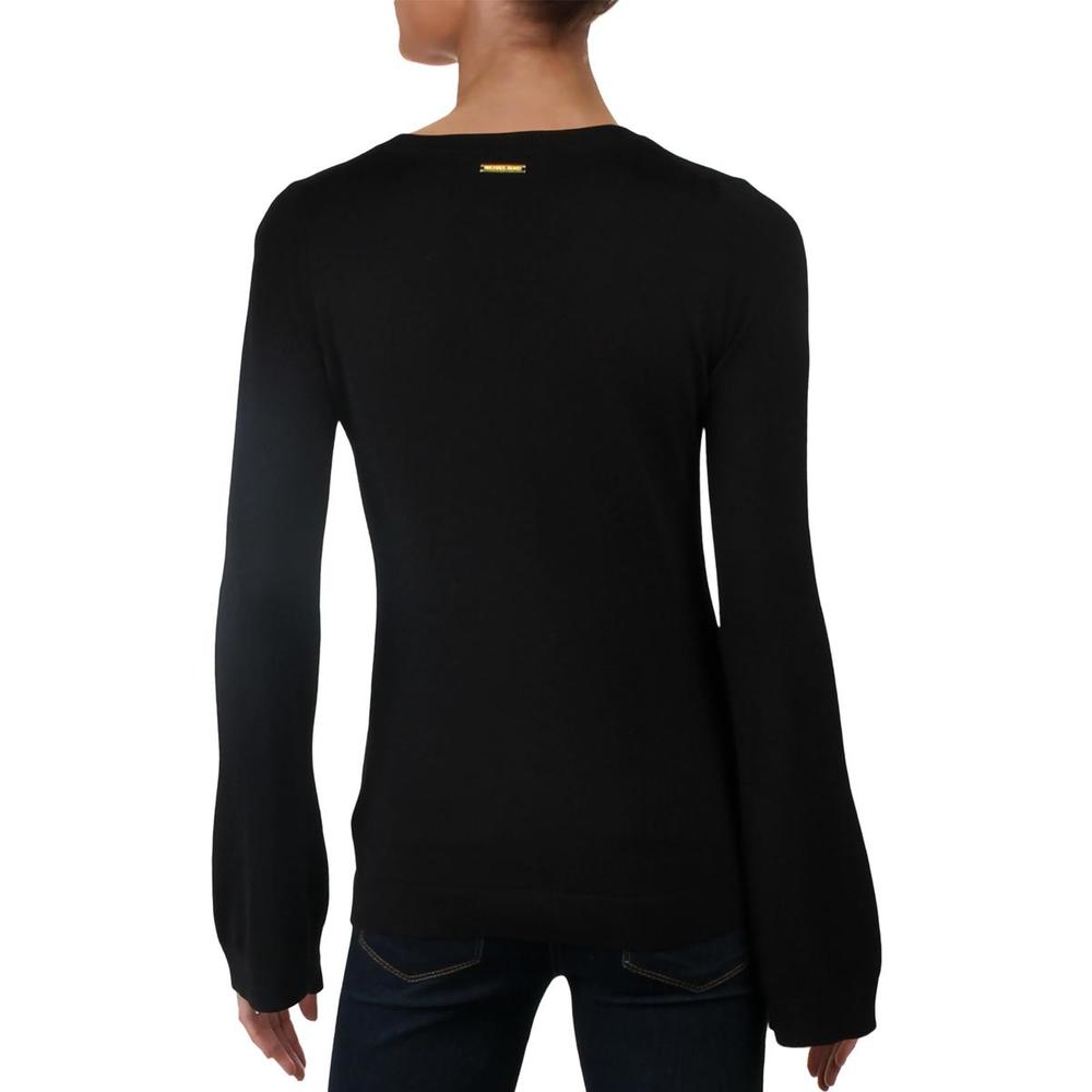 Michael Kors Petites Womens Necklace Wear To Work Crewneck Sweater