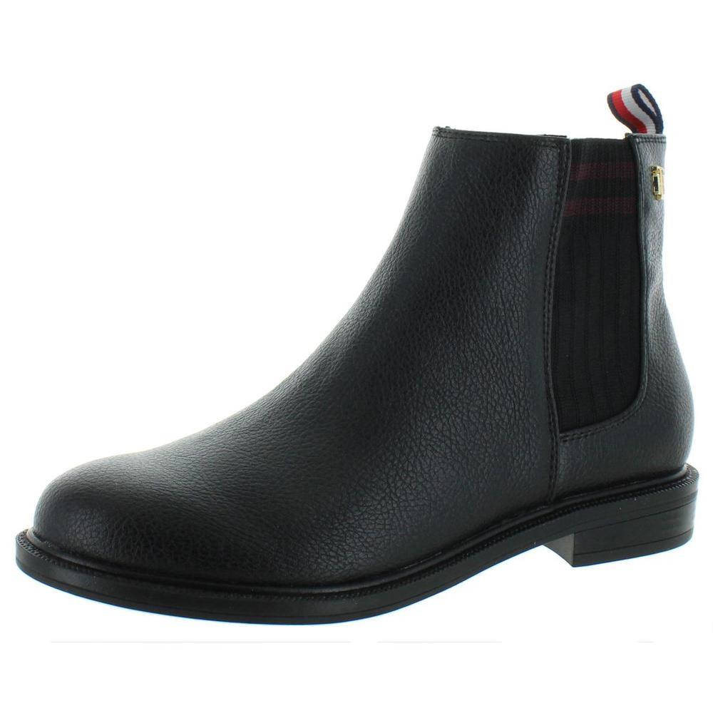 unpleasant Quickly excitation Tommy Hilfiger Poe 2 Womens Faux Leather Flat Ankle Boots