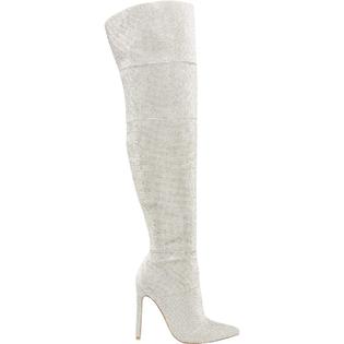 Steve Madden Wonders Womens Rhinestone Pointed Toe Over The Knee Boots Steve Madden Wonders Womens Rhinestone Pointed Toe Over The Knee Boots
