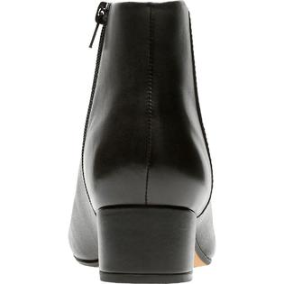 clarks chartli lilac womens leather almond toe ankle boots clarks chartli