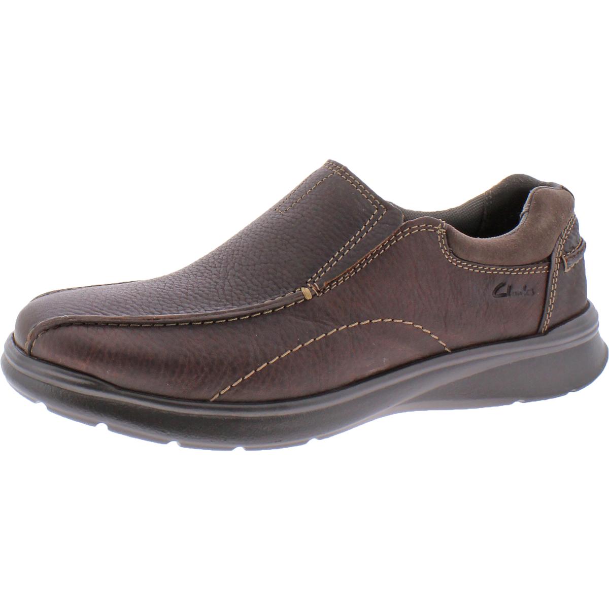 Clarks Cotrell Step Mens Leather Pebbled Loafers