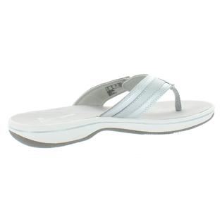 Cloudsteppers by Clarks Breeze Sea Womens Metallic Flat Thong Sandals