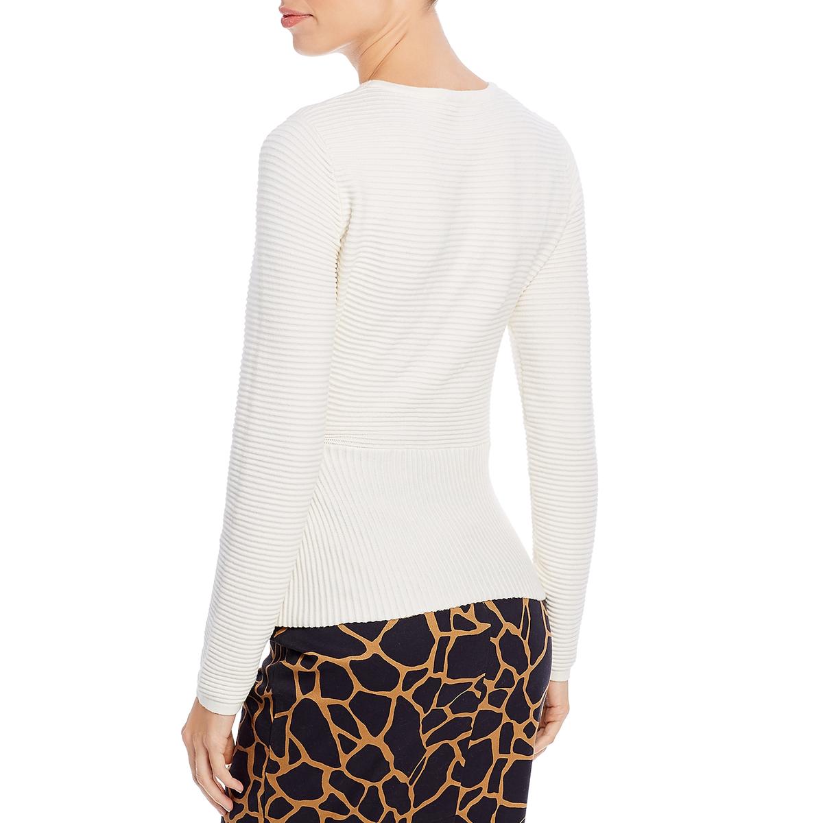 Donna Karan Womens Ribbed Peplum Top Donna Karan Womens Ribbed Peplum Top