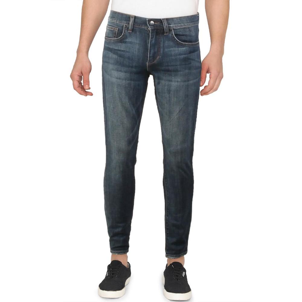 Joe's Jeans Legend Mens Mid-Rise Frayed Hem Skinny Jeans