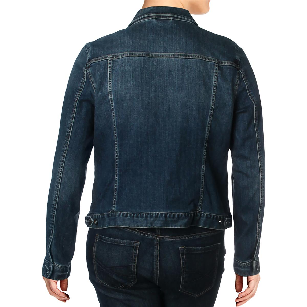 Vince Camuto Womens Fall Winter Medium Wash Jean Jacket Vince Camuto Womens Fall Winter Medium Wash Jean Jacket