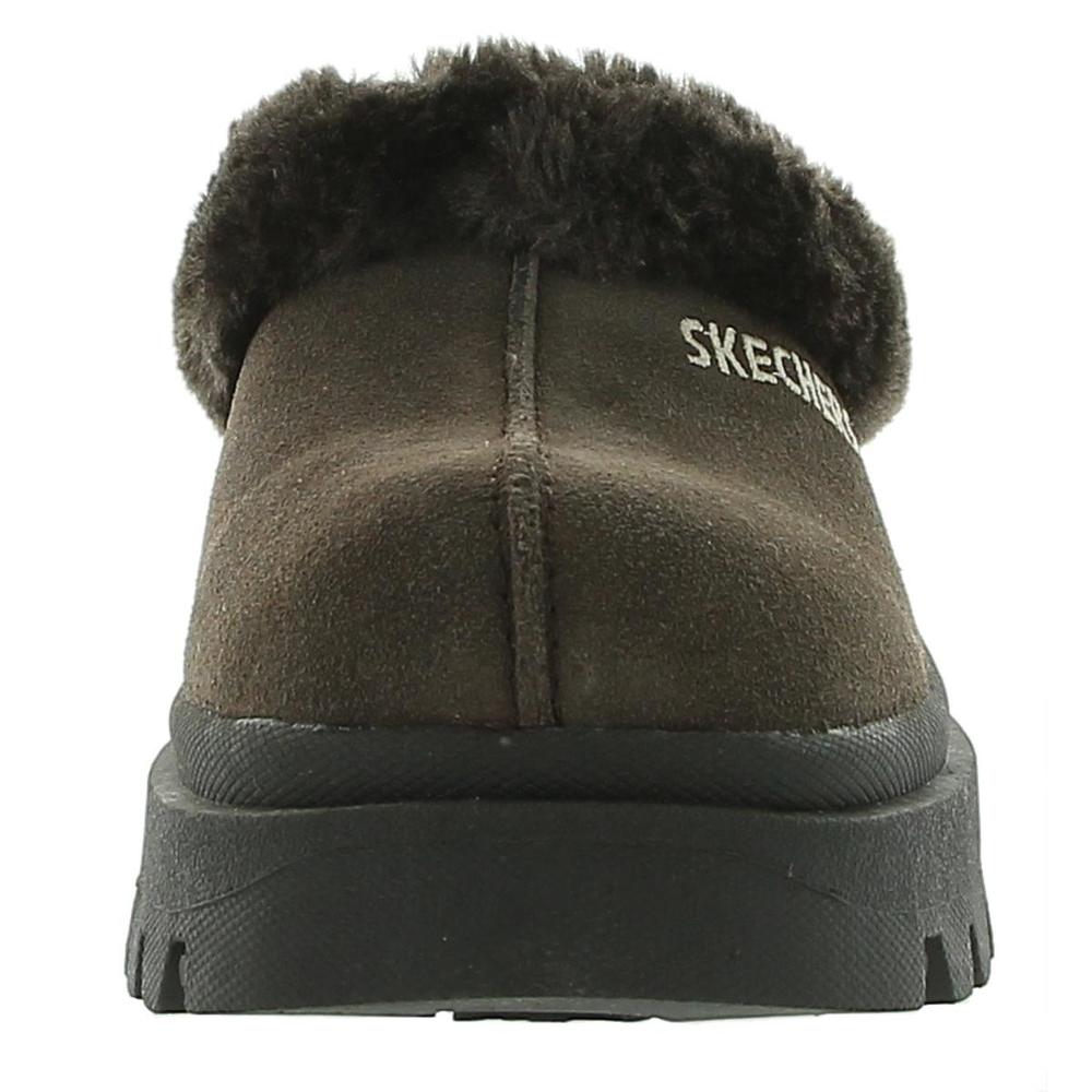 Skechers Shindigs-Fortress Womens Suede Faux Fur Lined Clogs