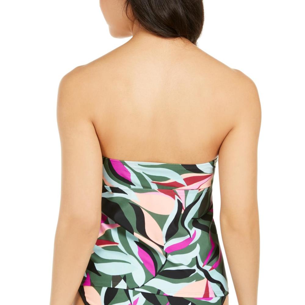 Hula Honey Juniors Hyper Tropics Womens Printed Strapless Swim Top Separates Hula Honey Juniors Hyper Tropics Womens Printed Strapless Swim Top Separates
