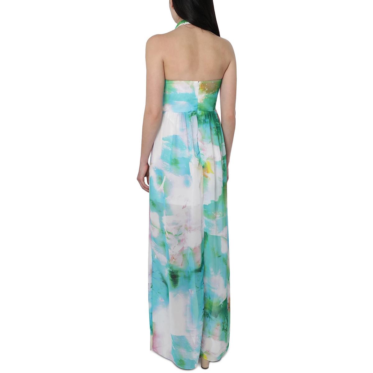 Bebe Juniors Womens Chiffon Open Back Maxi Dress Bebe Juniors Womens Chiffon Open Back Maxi Dress