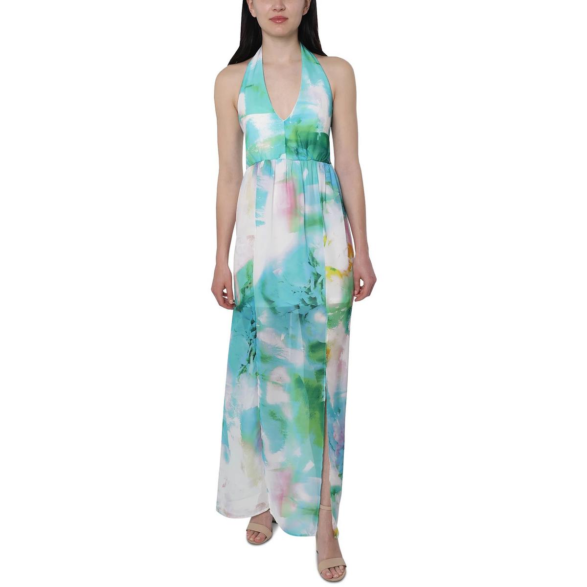 Bebe Juniors Womens Chiffon Open Back Maxi Dress Bebe Juniors Womens Chiffon Open Back Maxi Dress