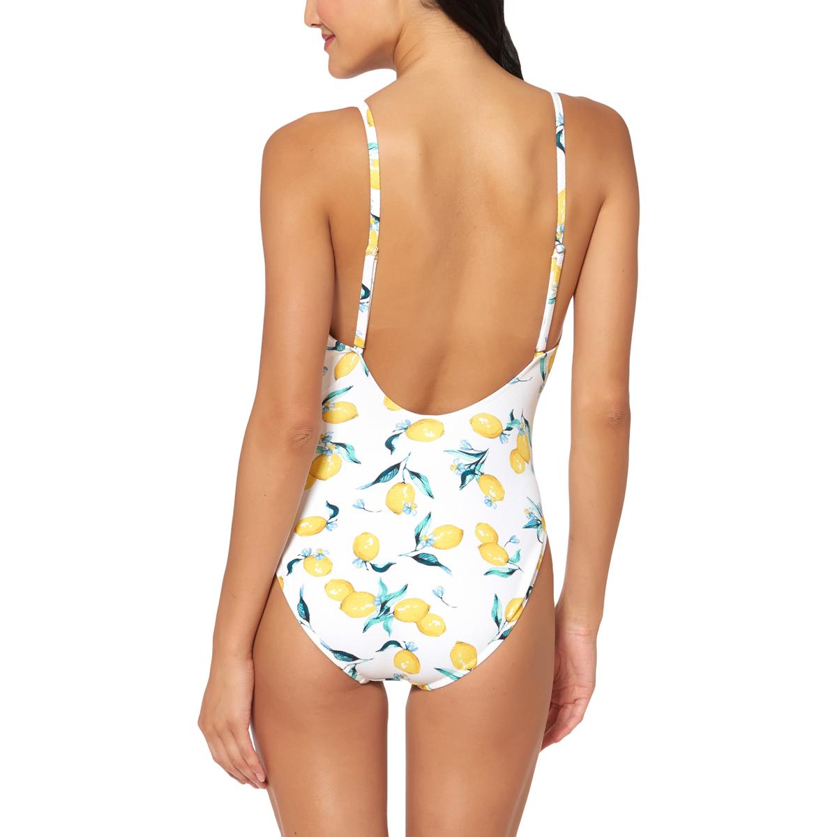 Jessica Simpson Womens Tie Waist Print One Piece Swimsuit Jessica Simpson Womens Tie Waist Print One Piece Swimsuit