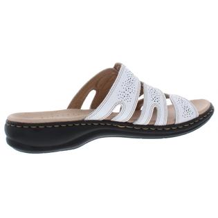 rib sex blood Clarks Leisa Grace Womens Leather Buttons Flat Sandals
