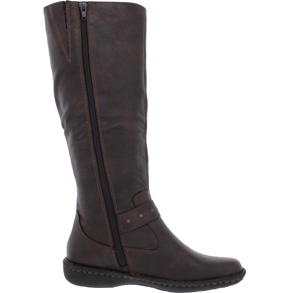 B O C Austin Womens Faux Leather Flat Knee High Boots B O C Austin Womens Faux Leather Flat Knee High Boots