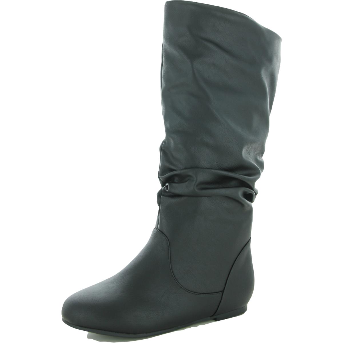 Journee Collection Womens Wide Calf Slouchy Mid-Calf Boots