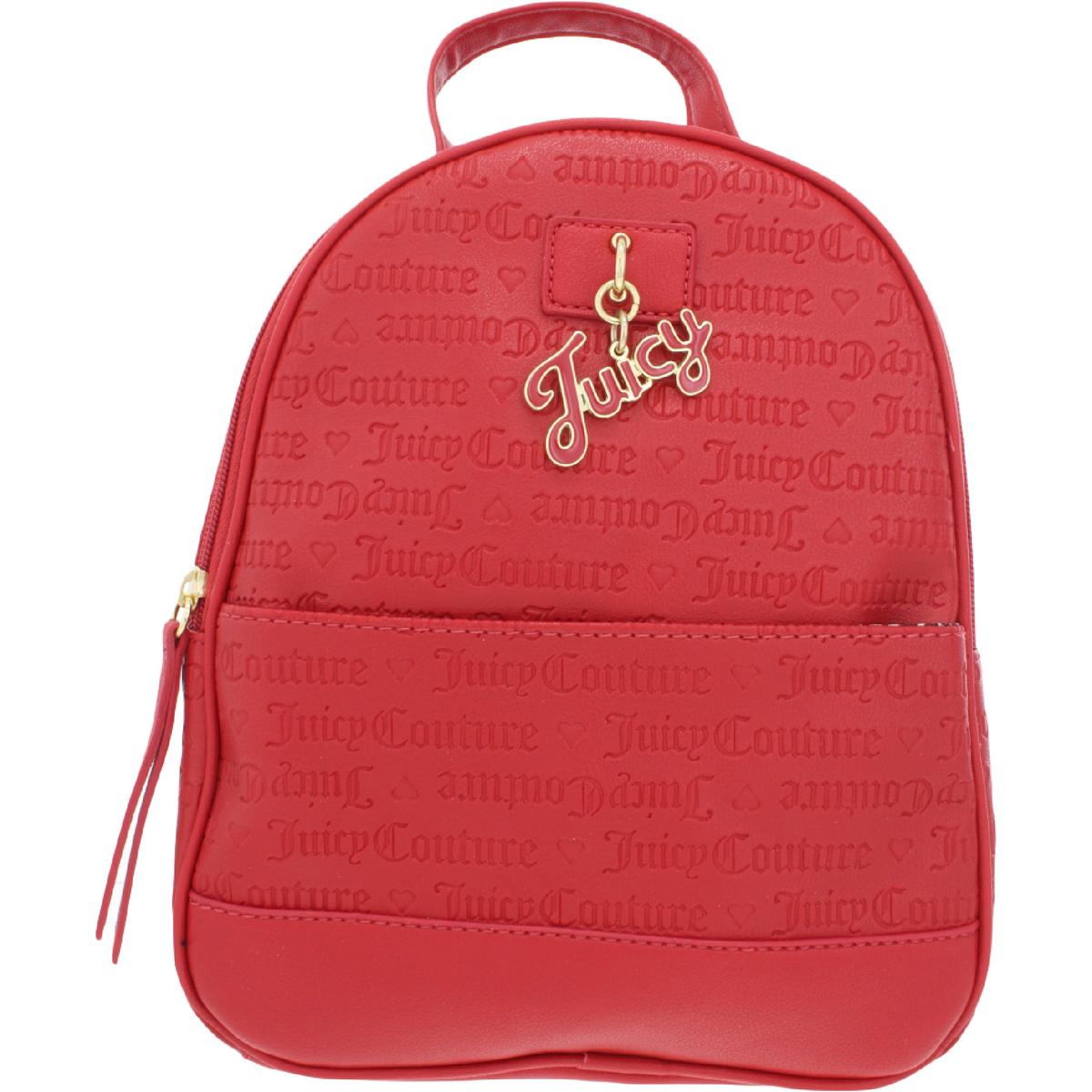 Juicy Couture Love Lock Womens Printed Faux Leather Backpack