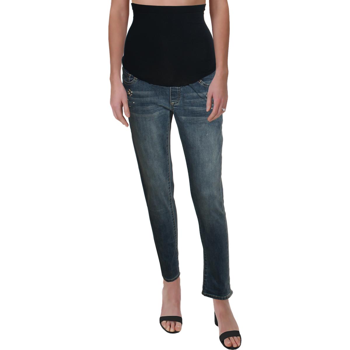 [BLANKNYC] Womens Over Belly Maternity Skinny Jeans