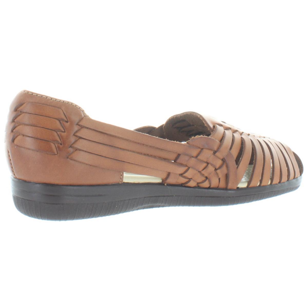 Softspots Trinidad Womens Leather Woven Huarache Sandals