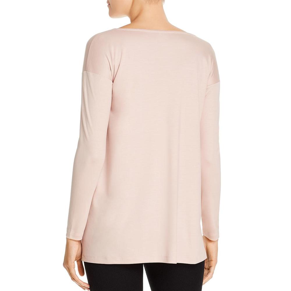 Eileen Fisher Womens Tencel Ballet Neck Box Top Eileen Fisher Womens Tencel Ballet Neck Box Top