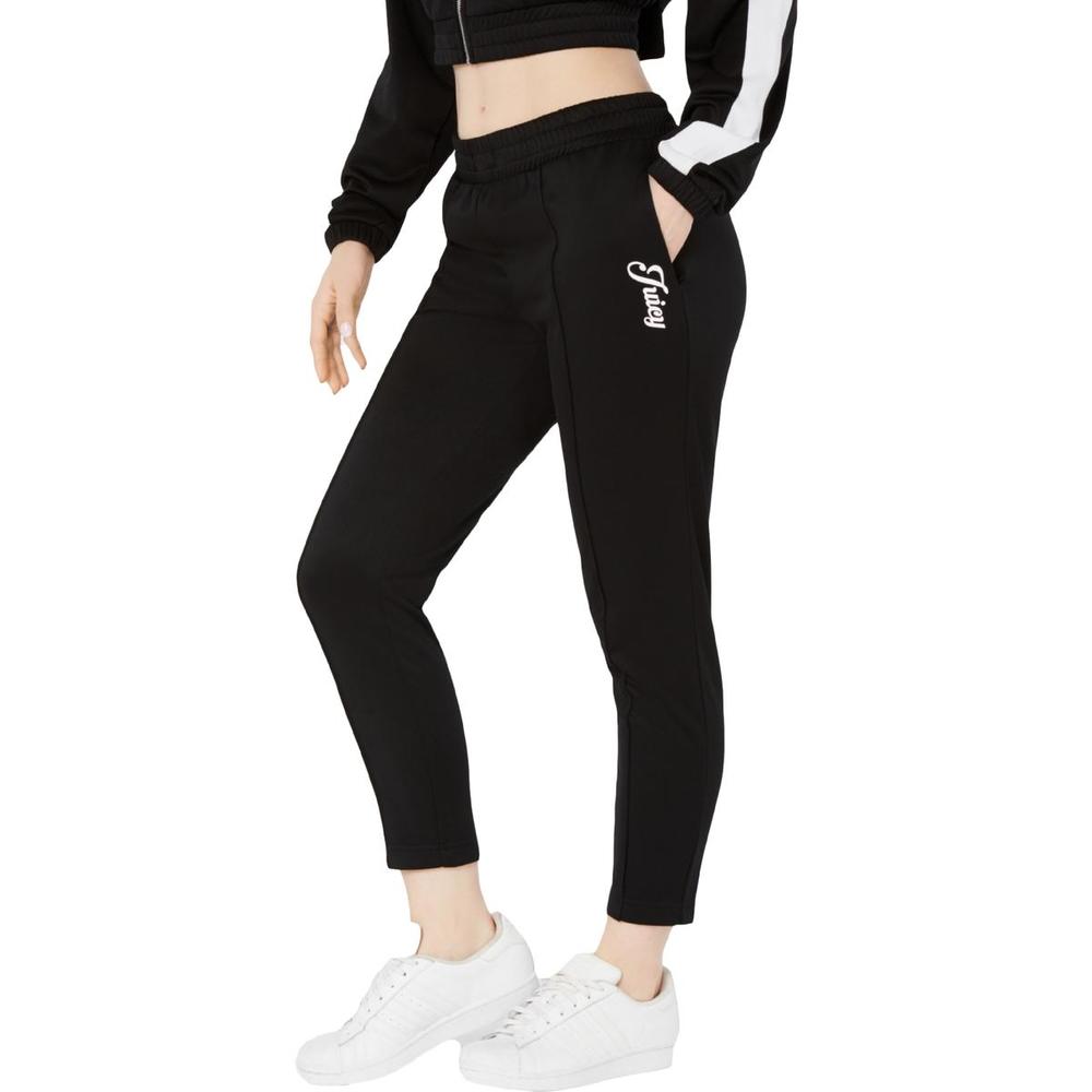 Juicy Couture Womens Logo Cropped Track Pants Juicy Couture Womens Logo Cropped Track Pants