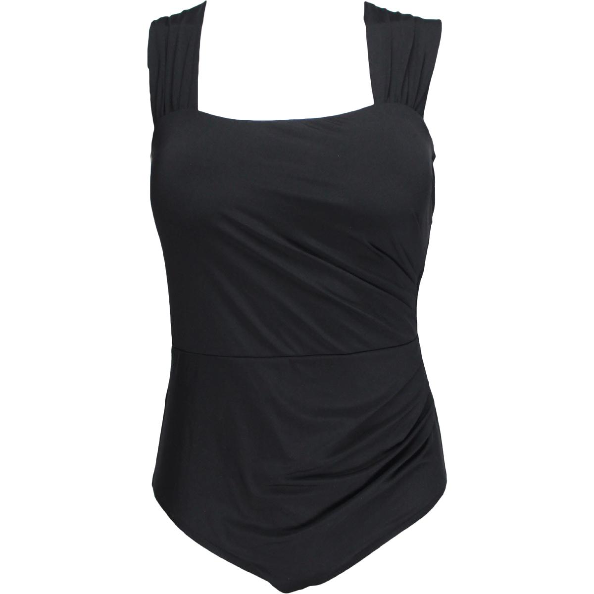 Jantzen Womens Ruched Solid One Piece Swimsuit Jantzen Womens Ruched Solid One Piece Swimsuit