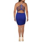 Emerald Sundae Juniors Womens Lace Back Mini Bodycon Dress Emerald Sundae Juniors Womens Lace Back Mini Bodycon Dress