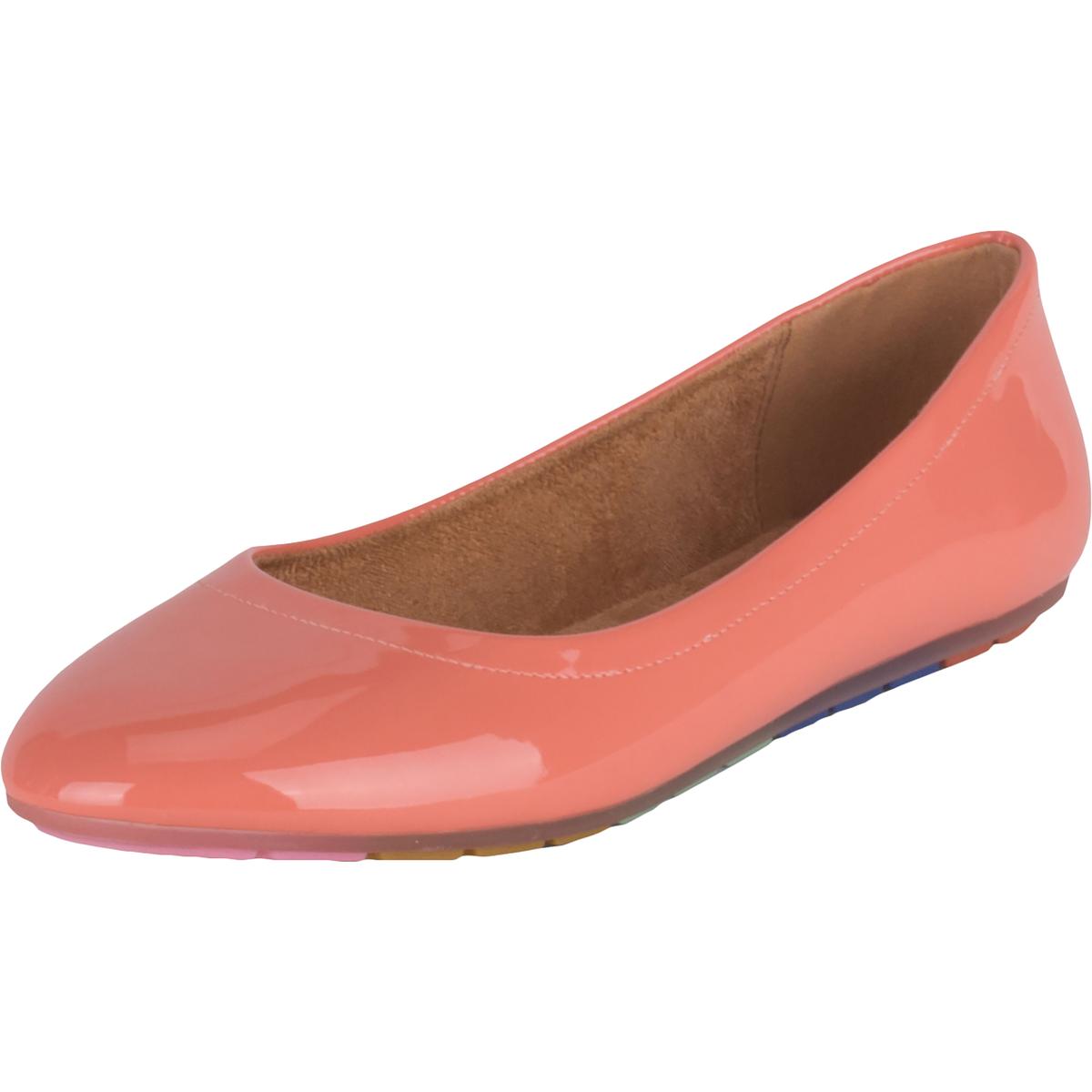 Wanted Marlo Womens Patent Leather Round Toe Ballet Flats