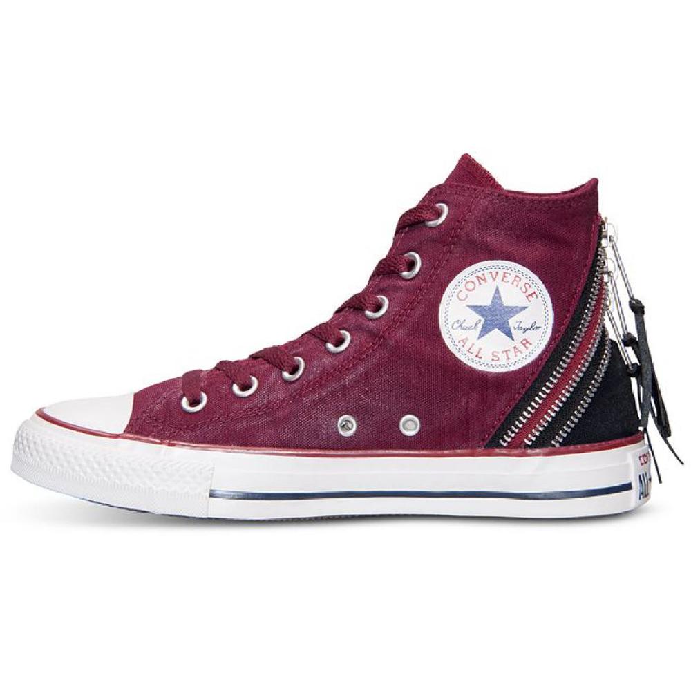 Converse Chuck Taylor All Star Tri-Zip Sparkle Wash Womens Canvas High Top  Casual and Fashion