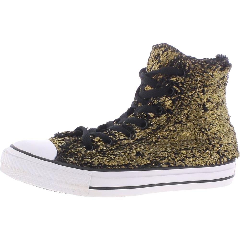 Converse Chuck Taylor Hi Womens Faux Fur High Top Casual and Fashion Sneakers