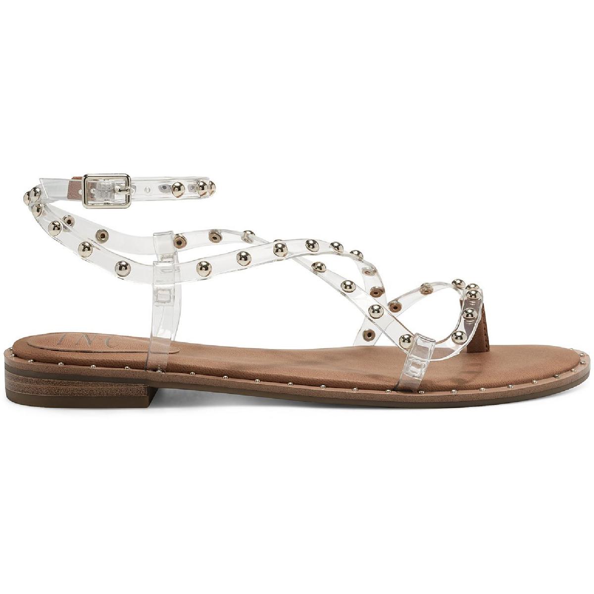 International Concepts Darian 2 Womens Vinyl Studded Strappy Sandals