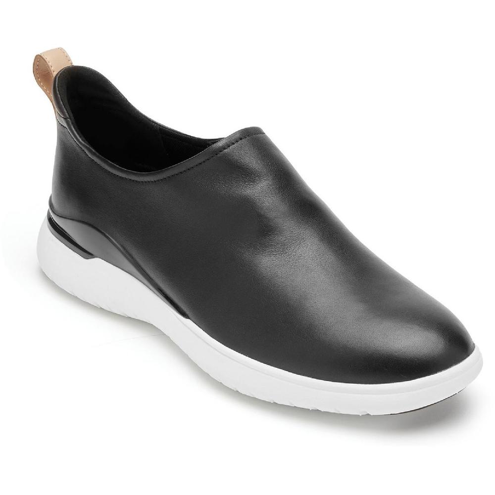 Rockport Womens Patent Trim Lifestyle Slip-On Sneakers