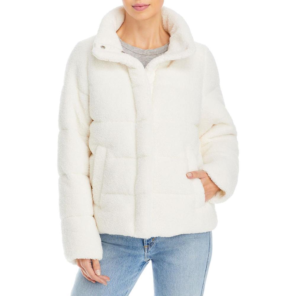 Bagatelle Womens Faux Fur Cold Weather Puffer Jacket