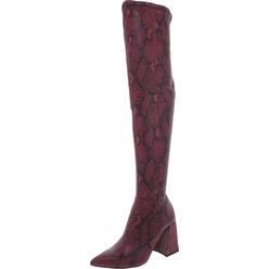 Steve Madden Experience Womens Faux Leather Pointed Toe Over-The-Knee Boots