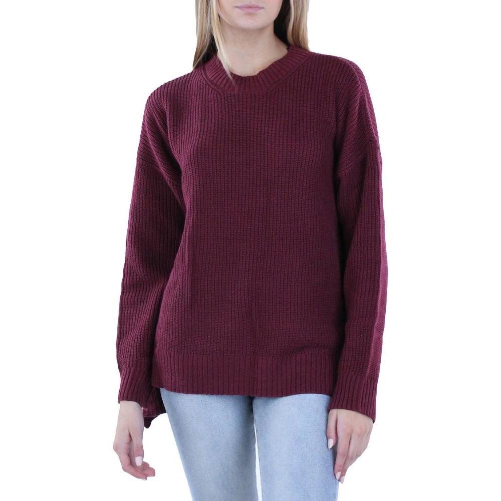 BCBG Womens Oversized Crewneck Pullover Sweater